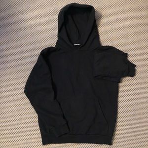 PLAIN BLACK TALENTLESS HOODIE